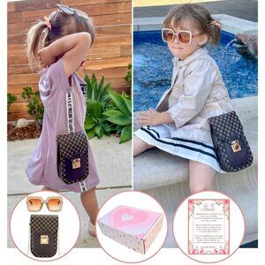 Little Girls Purse with Sunglasses & Gift Box | Toddler Purse Kids Purse